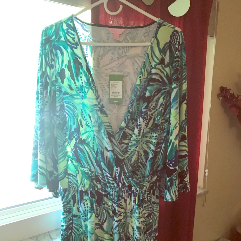 Viviana Romper Sz M, Armadilly Dally Print
